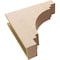Ekena Millwork 6"W x 24"D x 24"H Thin Pescadero Rough Cedar Woodgrain TimberThane Corbel, Primed Tan CORUR06X24X24PECRCPR - alternate 6